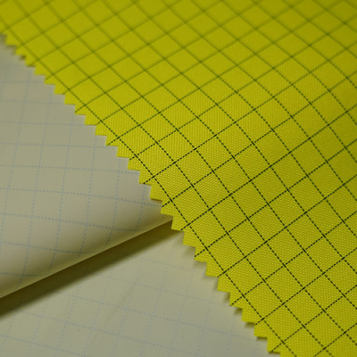 Conductive lattice Oxford cloth (fluorescent yellow) tooling fabric