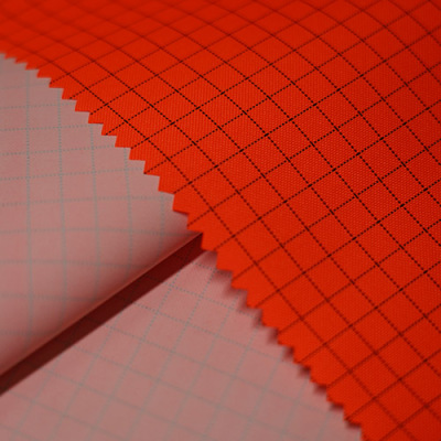 Conductive lattice Oxford cloth (fluorescent orange) tooling fabric