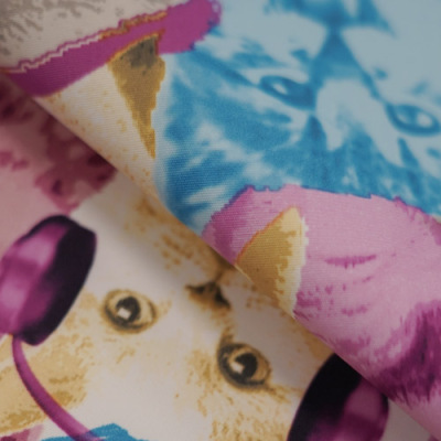 Spring textile printed fabric